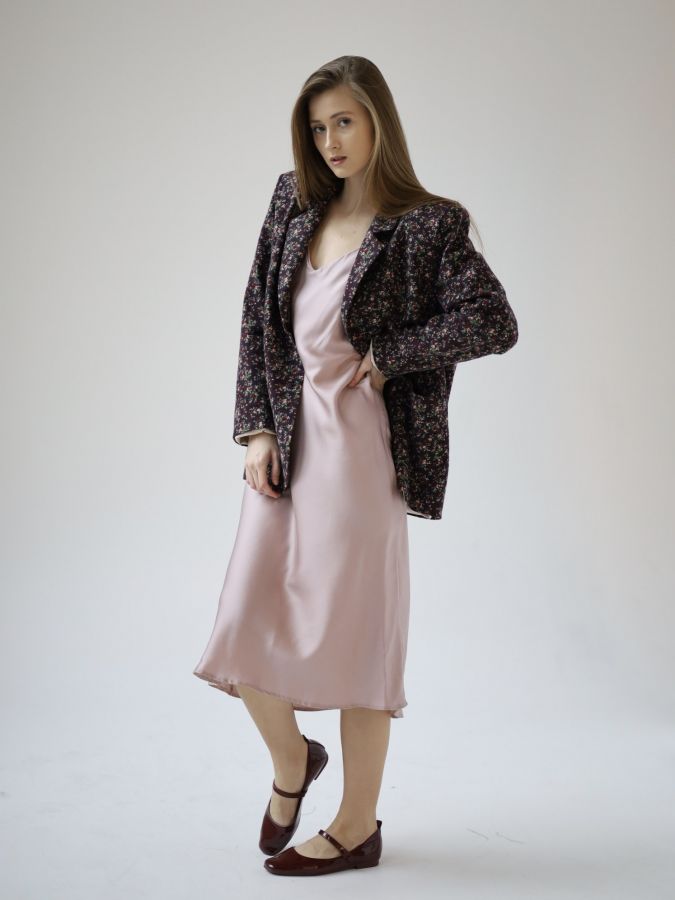 Платье комбинация Finezza из эвкалипта розовое