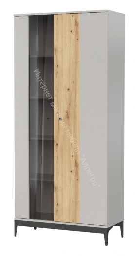 Шкаф-сервант NORDIC Холодный серый/Дуб Артизан