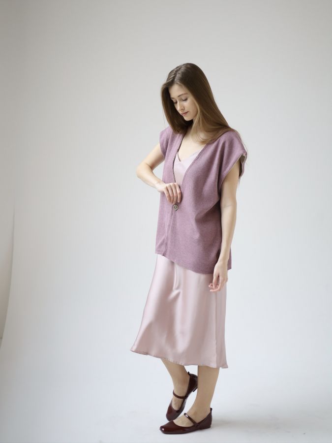 Платье комбинация Finezza из эвкалипта розовое