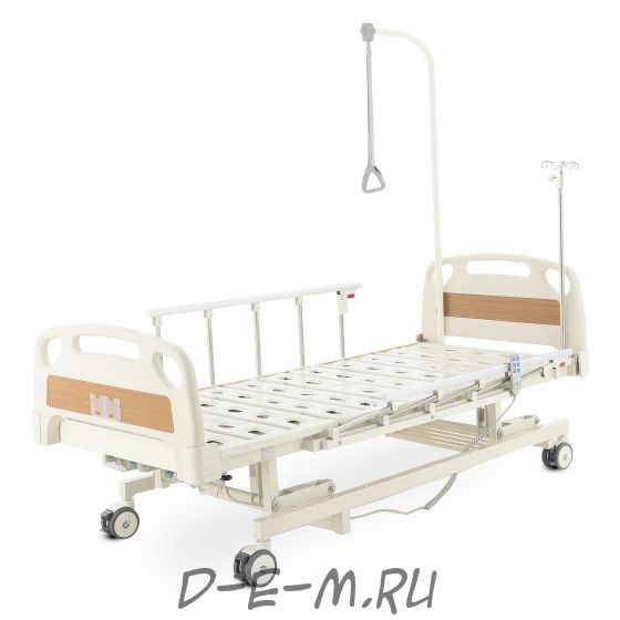 Кровать электрическая Med-Mos DB-6 MЕ-3018Н-05/МЕ-3018Д-04/МЕ-3018Д-11 (3 функции) с удлинением ложа, с аккумулятором