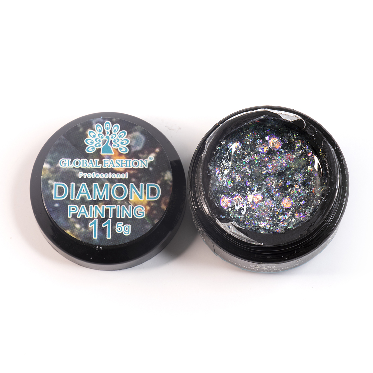 Глиттер гель Global Fashion 5 гр, New Diamond painting gel 11