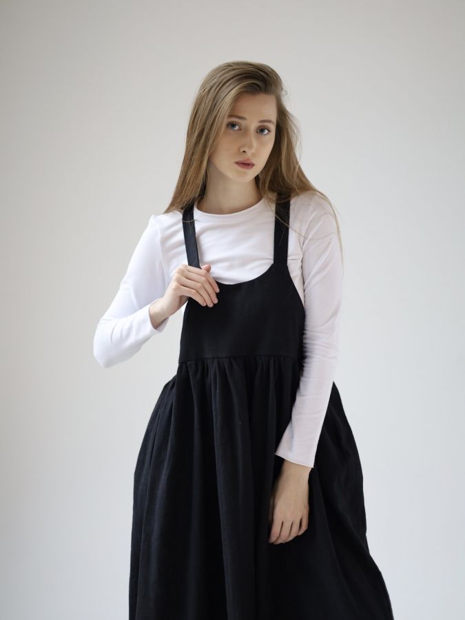 Сарафан Ortica из крапивы черный