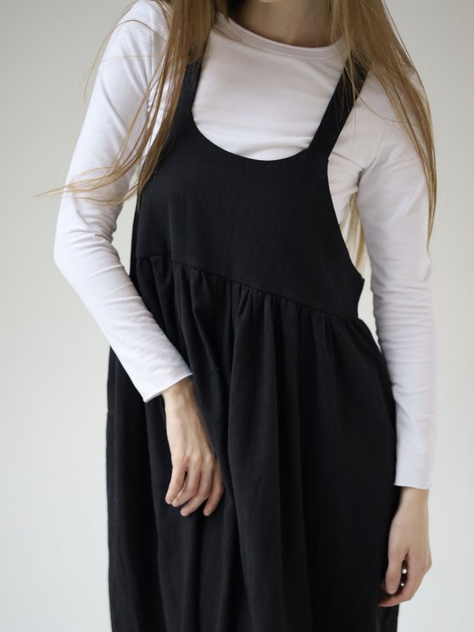 Сарафан Ortica из крапивы черный