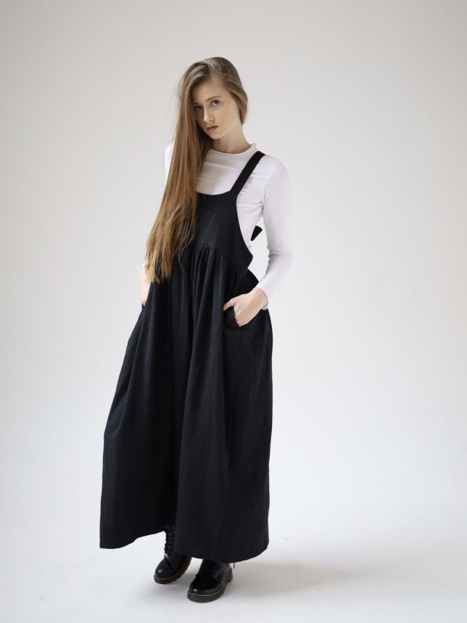 Сарафан Ortica из крапивы черный