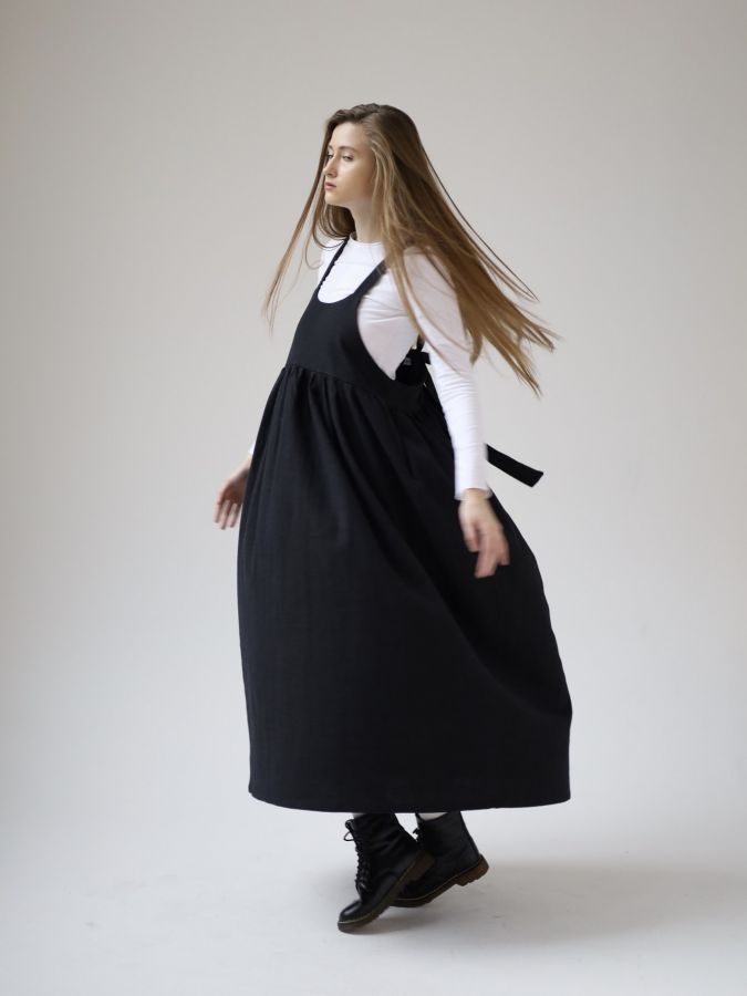 Сарафан Ortica из крапивы черный