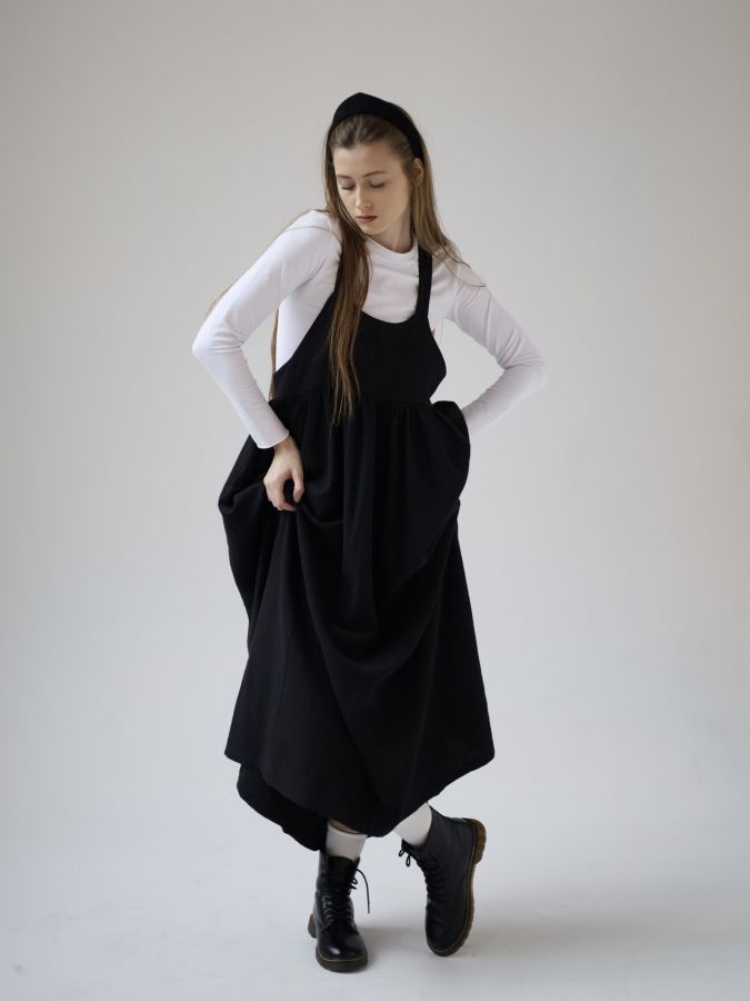 Сарафан Ortica из крапивы черный