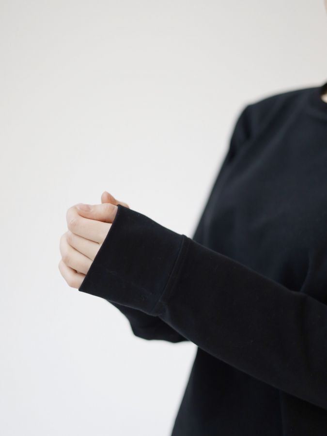 Лонгслив черный