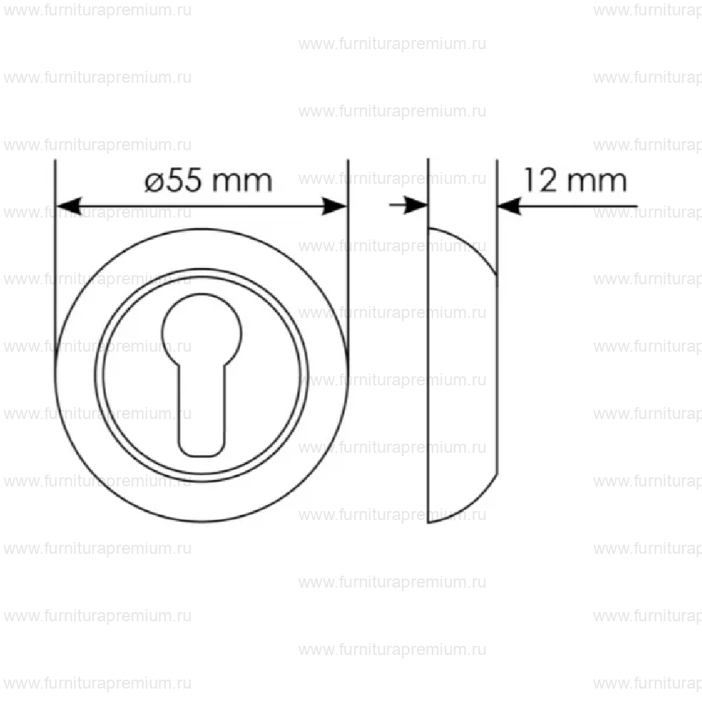 Накладка под цилиндр Morelli MH-KH