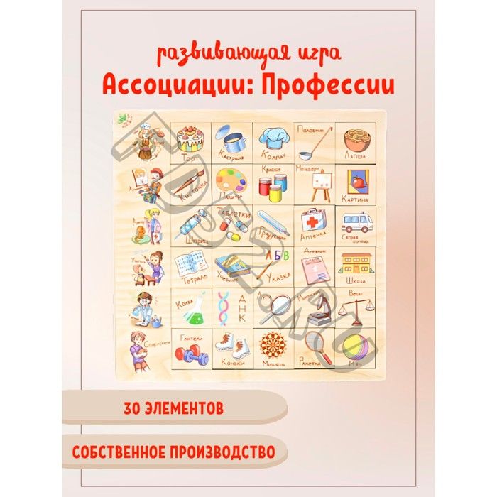 Развивающая игра «Ассоциации. Профессии»