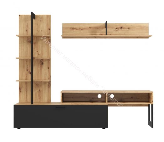 Гостиная Juno Дуб Артизан/Черный