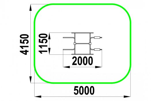 Гимнастический комплекс СП-1.53 для уличной площадки