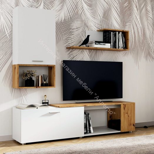 Гостиная SVISS Белый/Дуб Артизан