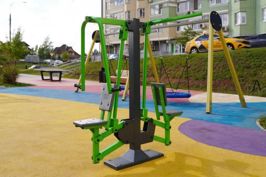 Тренажер двойной «Жим - Вертикальная тяга» ТР-2.06 уличный