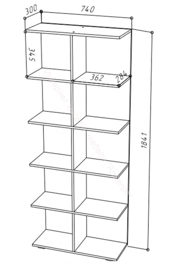 Стеллаж СТ-3 QUANT Белый