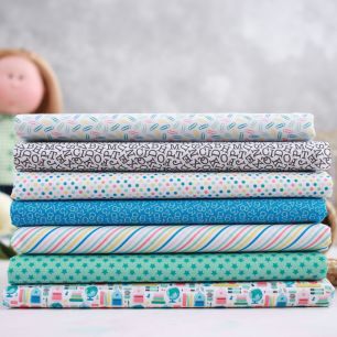 Хлопок - набор тканей для шитья "Школа" limit