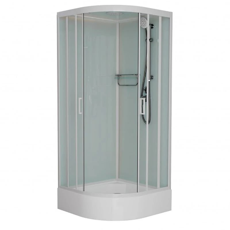 Изображение Душевая кабина 100x100x220 см Frank F400/1 М White с низким поддоном 20026