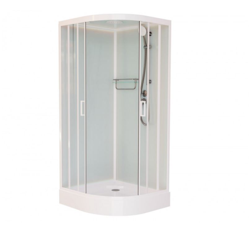 Изображение Душевая кабина Frank F400 М White 100x100x220 см с низким поддоном 20006