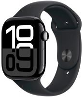 Apple Watch S10 46 mm Jet Black Aluminum Case Sport Band S/M