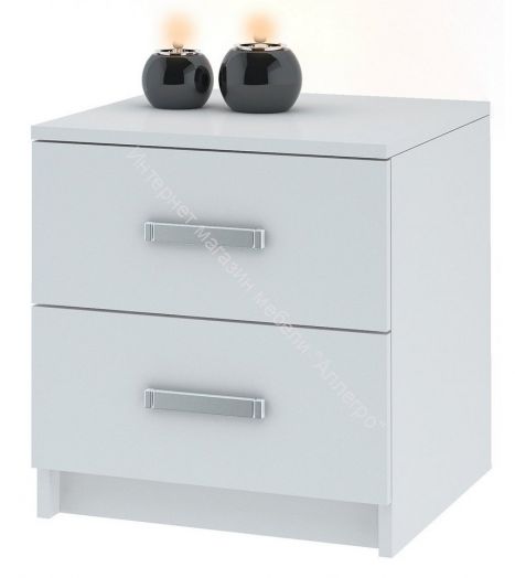 Комод 420 с 2-мя ящиками ЛОФТ Белый