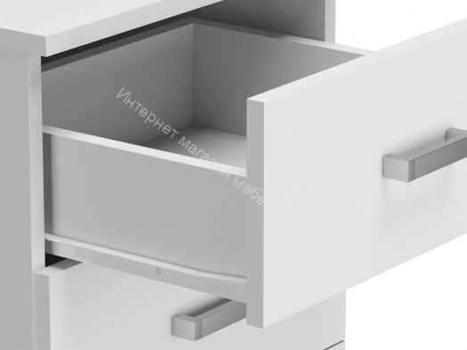 Комод 420 с 2-мя ящиками ЛОФТ Белый