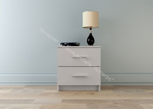 Комод 420 с 2-мя ящиками ЛОФТ Белый