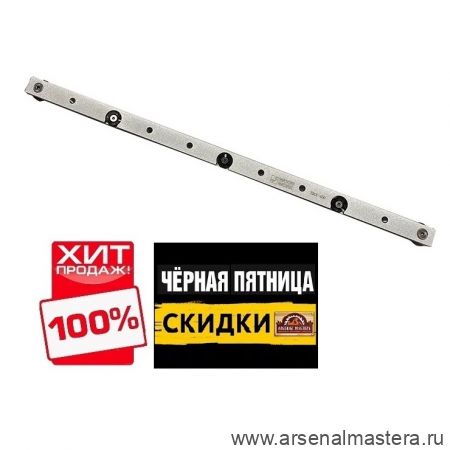 ЧЕРНАЯ ПЯТНИЦА SALE ХИТ! Ползун алюминиевый 450 мм для паза 19 мм WOODWORK TR01-450