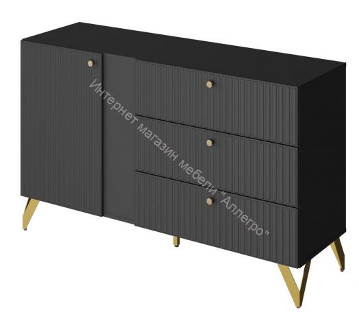 Комод КД-3 RENO Чёрный