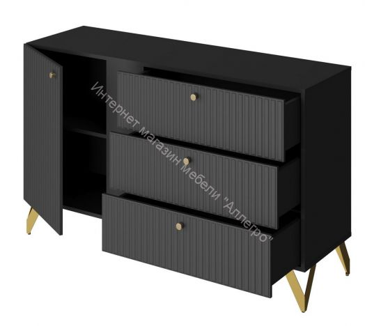 Комод КД-3 RENO Чёрный