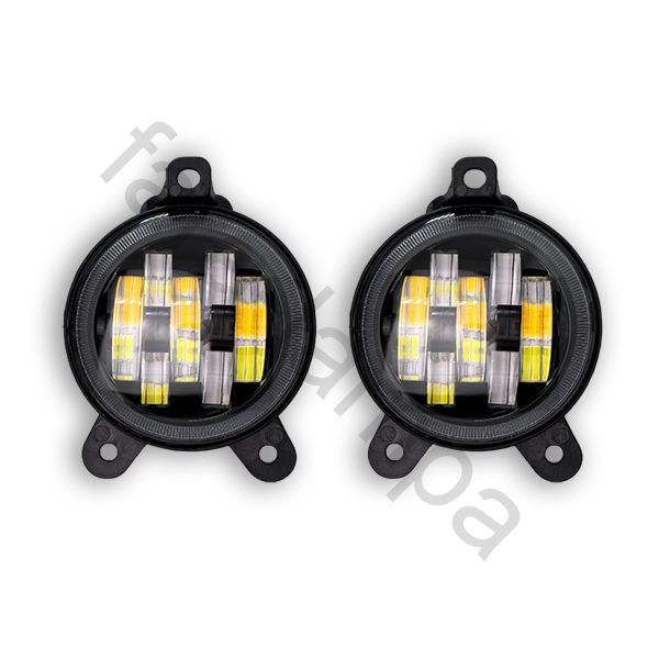 Противотуманные фары в 70 ватт с границей света на Приора, Газель, Шеви Нива