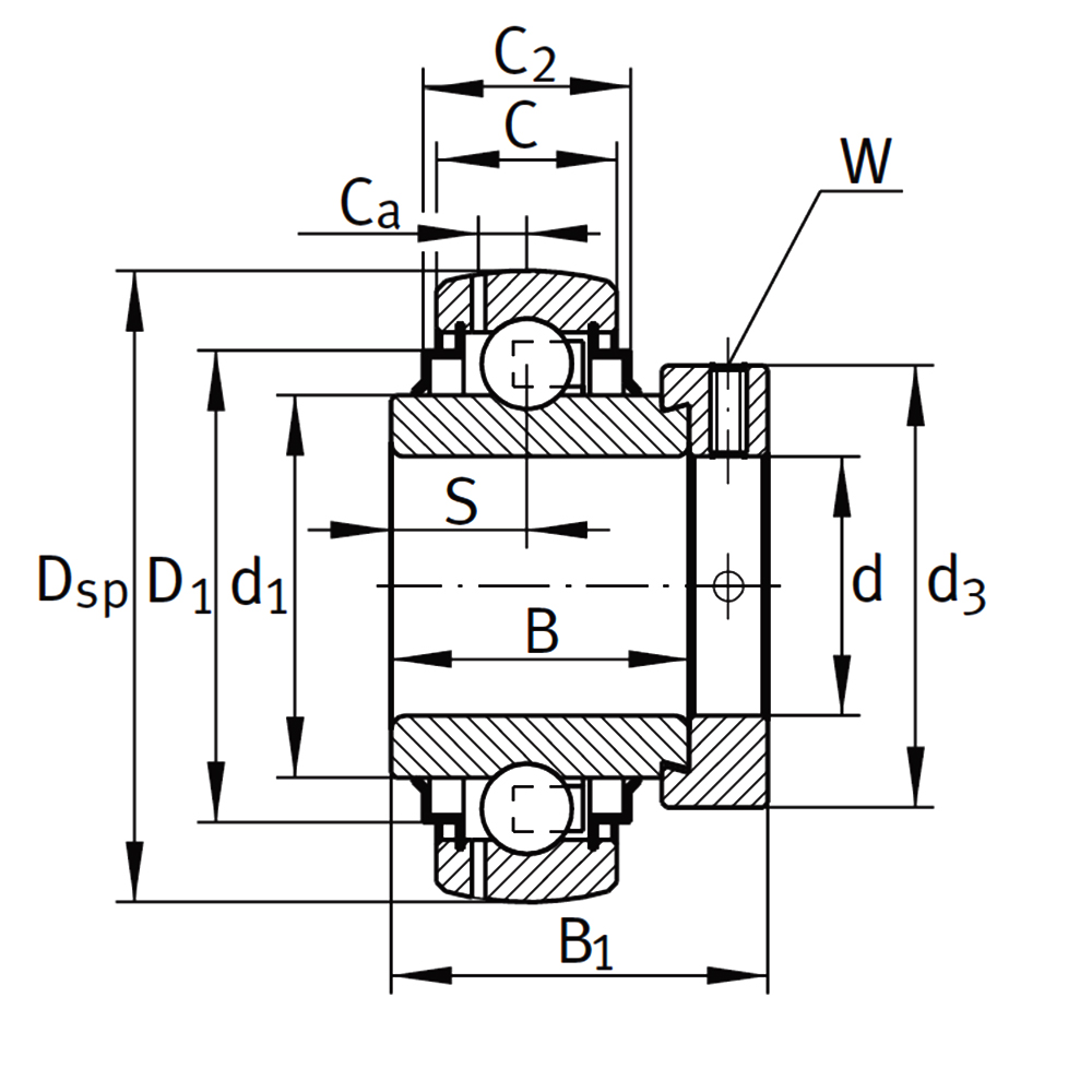 Подшипник GE40-XL-KRR-B