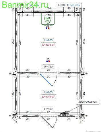 Баня quadro four КвадроФурор 4х2.4х2.4