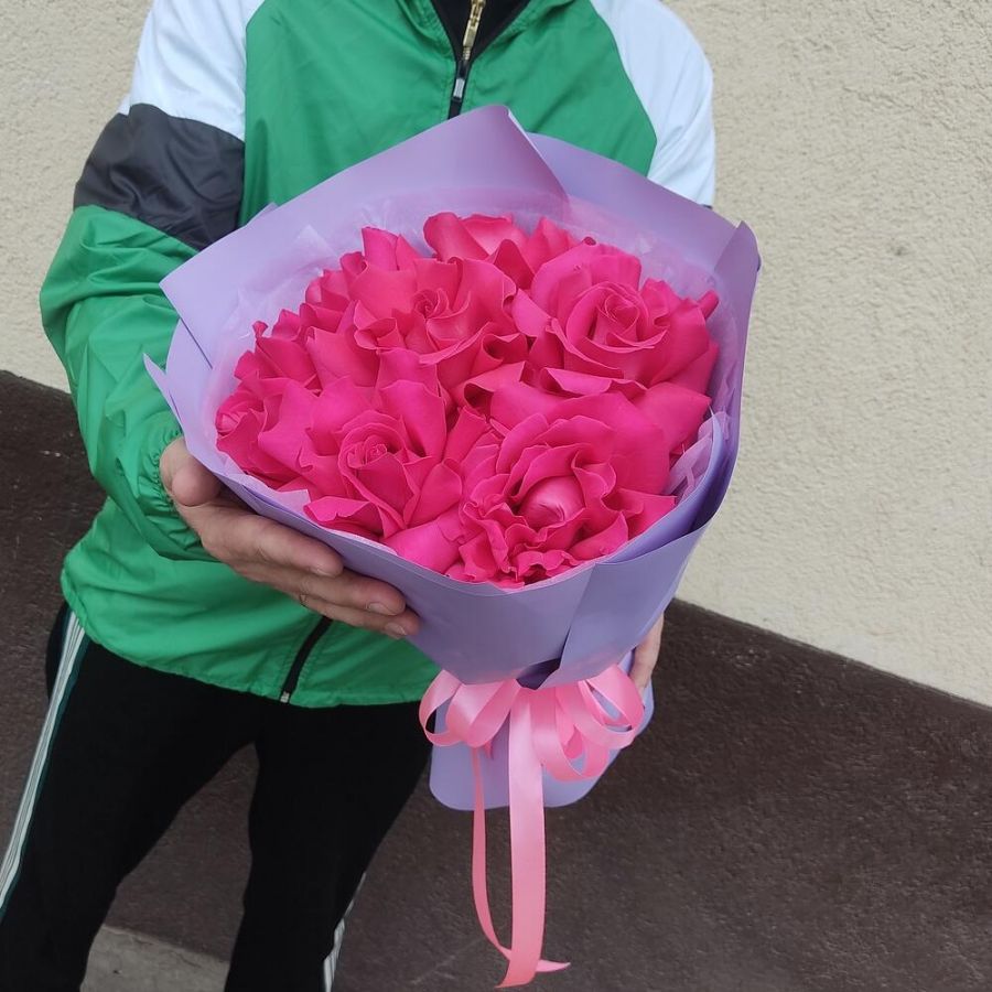 Французские розы Пинк Флоид 7шт