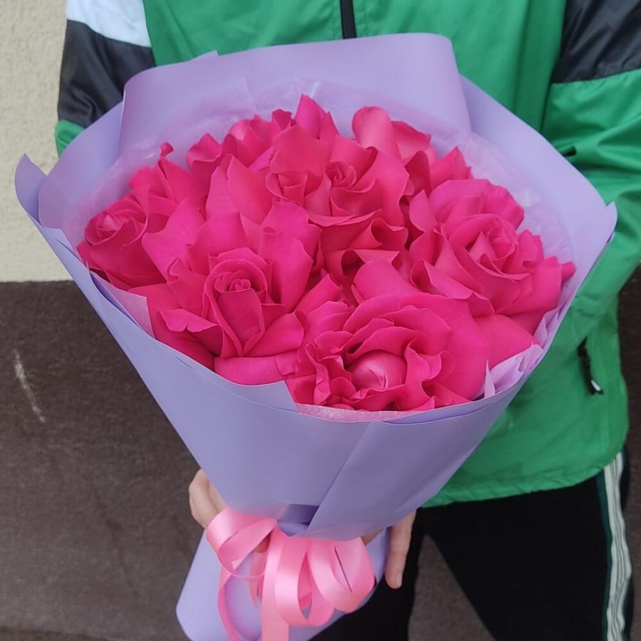 Французские розы Пинк Флоид 7шт