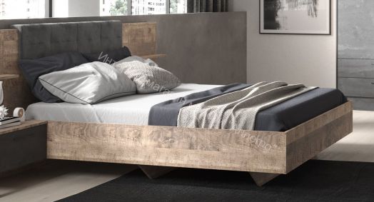 Спальня К-1 HUGO Дуб Гранж/Железный камень