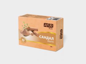 Мыло САНДАЛ (AyurPlus), 100г