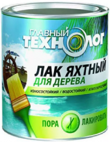 Лак Яхтный для Дерева Главный Технолог 2.7л Полуматовый, Алкидно-Уретановый, Износостойкий, Водостойкий.