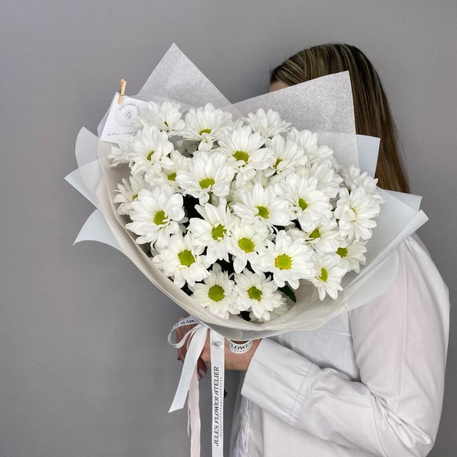 Хризантема бакарди белая