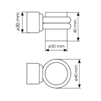 Дверной ограничитель Morelli MDS-4 схема