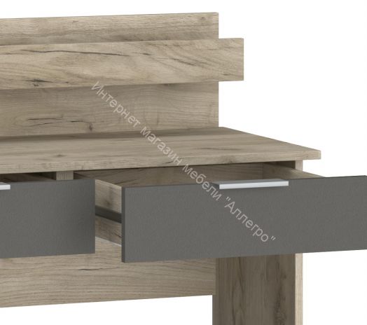 Стол туалетный ВЕНЕЦИЯ Дуб серый Крафт/Серый графит