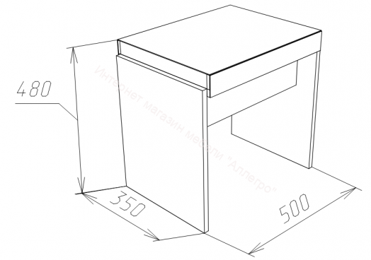 Пуф ВЕНЕЦИЯ Дуб серый Крафт