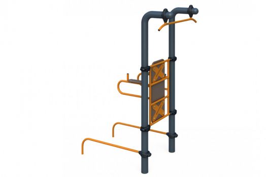 Турник широким хватом, брусья   W-02-022