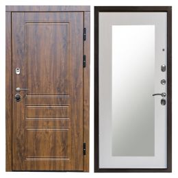 Входная дверь Termo-door Орегон Дуб Зеркало триумф лиственница с терморазрывом Металлическая