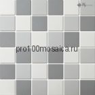 PA-550 матовая. Плитка мозаика противоскользящая серая керамика PORCELAIN, 306*306*5 (NS Mosaic)