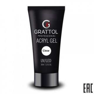 Акрил-гель Grattol Acryl Gel Clear, 30 мл