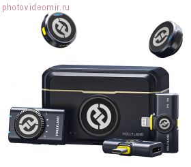 Беспроводные петличные микрофоны Hollyland Lark M2 Combo TX+TX+RX