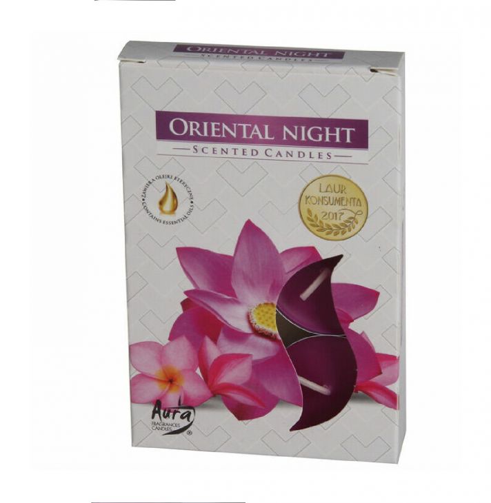 Bispol Ароматические свечи чайные Oriental Night, 6 шт.