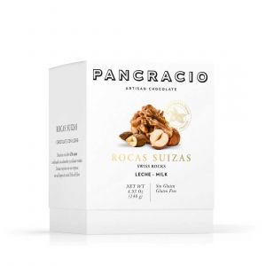 Конфеты из дробленых орехов в молочном шоколаде Pancracio Swiss Rocks Milk Choco - 140 г Испания