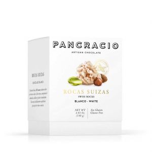 Конфеты из дробленых орехов в белом шоколаде Pancracio Swiss Rocks White Choco - 140 г Испания