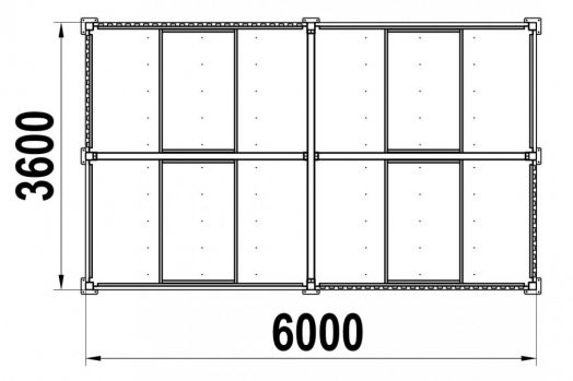 Беседка с навесом НС-1.8 для парка