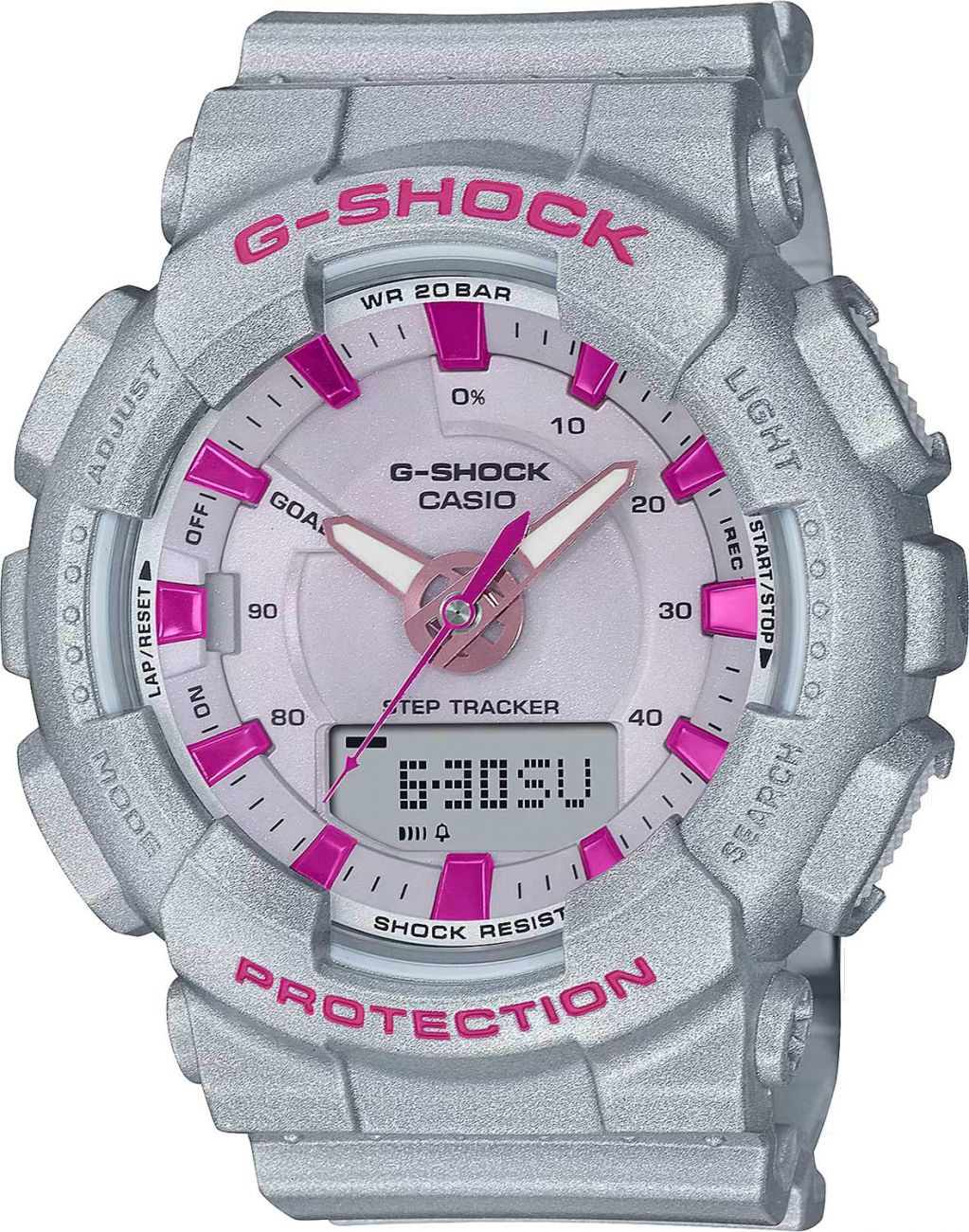 Японские спортивные наручные часы Casio G-SHOCK GMA-S130NP-8A с хронографом